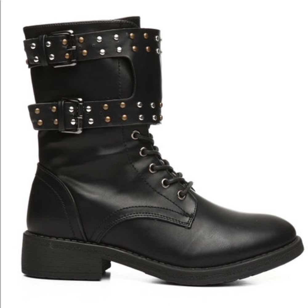 Double strap combat boot - Picture 1 of 3